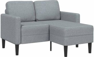 vidaXL Vidaxl - Sof&aacute; De 2 Plazas Con Chaise Longue En Forma L Gris Claro 125cm