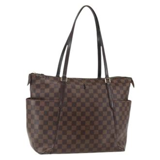 Louis Vuitton Pre-owned Tote Bags, female, Brown, Size: ONE SIZE Pre-owned Canvas Tote Bag