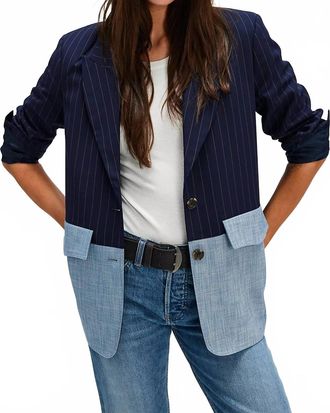 Baum Und Pferdgarten Barba Two-Tone Blazer In Seaborne Pinstripe