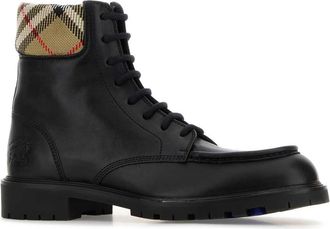 Burberry Mens Rogue Boot Black Leather