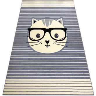 RugsX Rugsx - Alfombra Bcf Flash Cat 3999 - Gato Gris Grey 200x300 Cm