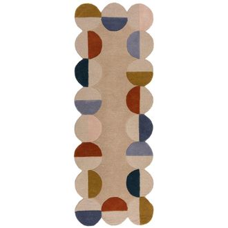 Flair Rugs Alfombra de lana de pasillo multicolor 80x230cm