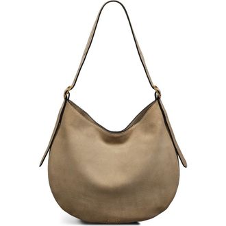 Radley London Kensington Place - Suede Large Open Top Shoulder Bag in Stone at Nordstrom