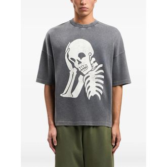 Palm Angels Skull-print Washed T-shirt