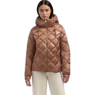 Pajar Skylynn Diamond Quilted Boxy Puffer Jacket in Copper at Nordstrom, Size Small