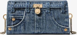 Michael Kors Hamilton Moderne Extra-Small Washed Denim Convertible Crossbody Bag