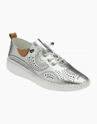 Lotus Womens Lotus Tassia in Silver - White - Size: 5