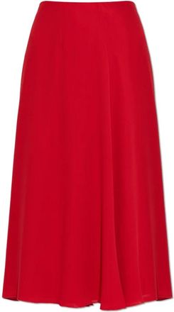 Valentino Garavani Zijden Rok - Dames - Midirokken - Rood - M - Rokken