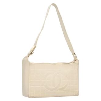 Chanel Pre-owned Shoulder Bags, female, White, Size: ONE SIZE Pre-owned Vintage Shoulder Bag