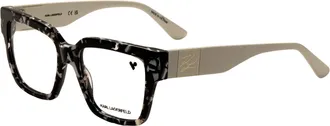 Karl Lagerfeld Womens 53mm Marble Black Eyeglasses KL6196-016-53