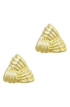 Adornia Triangle Statement Stud Earrings in Gold at Nordstrom Rack