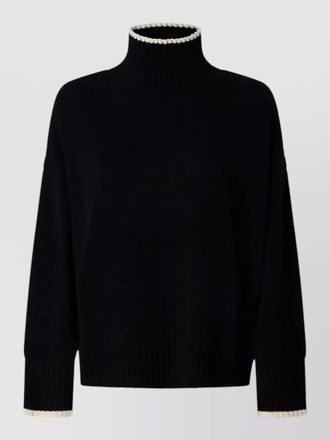 Pinko cashmere wool turtleneck long-sleeve sweater