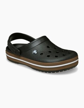 Crocs Mens Crocband Gum Mens Clogs - Black - Size: 10