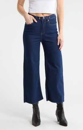 Vigoss Dylan Belted Wide Leg Jeans in Rinse at Nordstrom Rack, Size 24