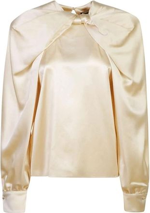 Max Mara Stijlvolle Sleutel Accessoire - Dames - Blouses - Geel - XS - Overhemden