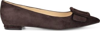 Nine West Jesike Pointed Toe Flat in Dark Brown at Nordstrom, Size 7.5
