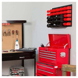 Trade Shop Trade Shop - Pannello Da Parete Con 32 Box Contenitori Portautensili Organizer Porta Attrezzi