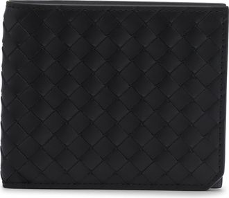 Bottega Veneta Intrecciato Piccolo Leather Bifold Wallet in 1263 Black/thunder-Silver at Nordstrom
