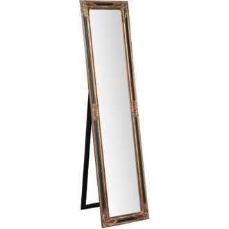 Biscottini International Biscottini - W40XDP3XH170 cm sized antiqued black finish W40XDP3XH170 cm sized Floor Mirror