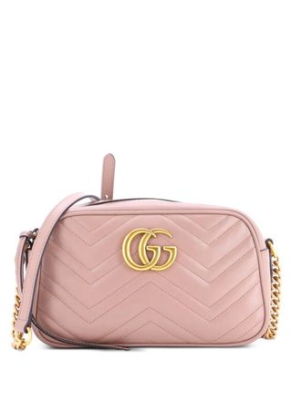 Gucci GG Marmont Shoulder Bag Matelasse Leather Small crossbody bag - Neutrals