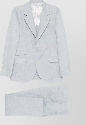 Brunello Cucinelli notch lapel linen suit