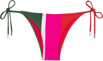 Lenny Niemeyer panelled-print tie-side bikini bottoms - Pink