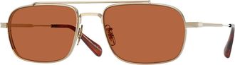 Oliver Peoples OV1382St Caylor 503553 Mens Sunglasses Gold Size 52