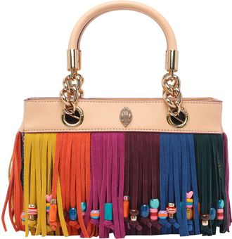 Kurt Geiger Square Kensington Fringe Handbag