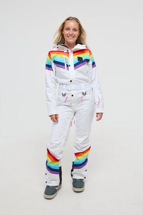 OOSC Rainbow Road Ski Suit - Womens -Affiliate exclusive in Multi-Colour at Nordstrom, Size Medium