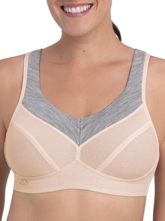 Anita Womens PanAlp Wool Sports Bra - Pink Polyamide - Size 32E