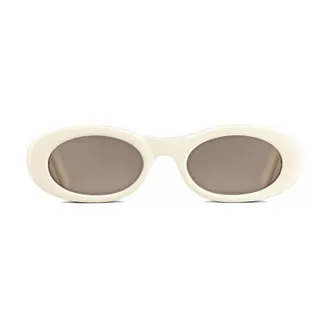 Dior CDDIAMONDR1I50F0 Oval Full Rim Sunglasses - Ivory
