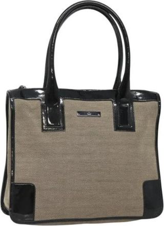 Gucci Tweedehands Canvas handtassen - Dames - Vintage Handtas - Beige - ONE Size - Leer - Vintage