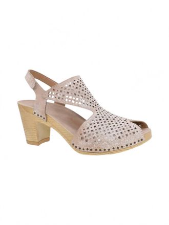 Dansko Womens Teagan Heeled Sandals In White Vintage