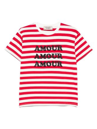 Alessandro Enriquez striped T-shirt - Red