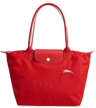 Longchamp Medium Le Pliage Club Shoulder Tote in Vermillion at Nordstrom Rack