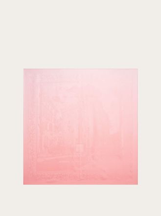 Ferragamo Women Palazzo Spini Feroni silk jacquard scarf Pink