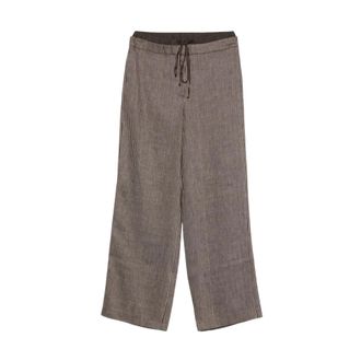 Alysi Wide Trousers, female, Brown, Size: 2XS Loose Fit Pants