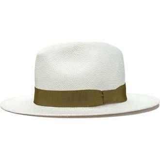 Lastelier Panama army green straw hat at Nordstrom, Size Medium