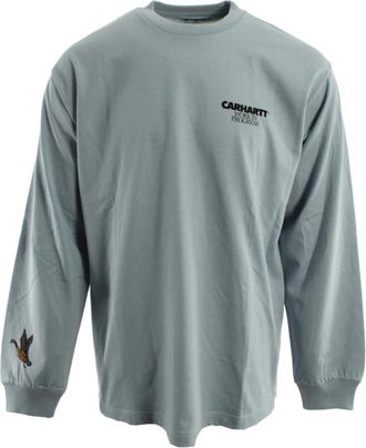 Carhartt Work in Progress Carhartt sweater maat L - Heren - Sweatshirts - Blauw - L - Katoen - Hoodies & sweatvesten