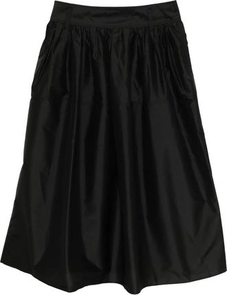 Less Gonna plissettata - Nero