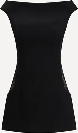 Marine Serre Abito corto senza maniche in boucl&eacute; di lana Woman 36