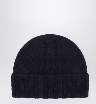 Drumohr Navy blue cashmere beret