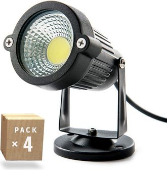 GreenIce Greenice - Pack 4 Focos Led Jard&iacute;n 5w 421lm 2700&ordm;k 40.000h [sl-sl-c12-5w-ww-pk4-ap]