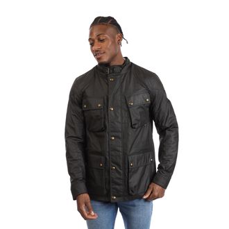 Belstaff Heren Belstaff Waxed Cotton Fieldmaster Jacket in olijfkleur