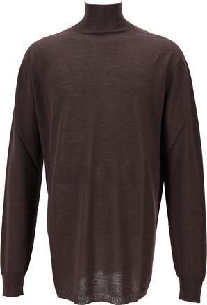 Rick Owens Dark Brown Relaxed Sweaters