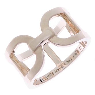 Herm&egrave;s Silver 925 Band Ring (Pre-Owned)