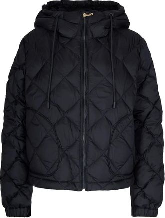 Max Mara Eris gewatteerd jack met capuchon - Zwart