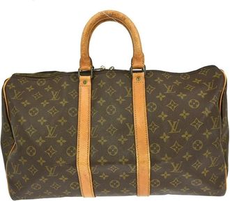 Louis Vuitton Pre-owned Weekend Bags, female, Brown, Size: ONE SIZE Pre-owned Keepall Duffle Bag