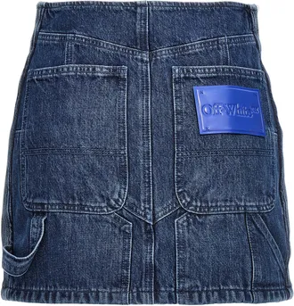 Off-white Motorcycle Miniskirt - Blue