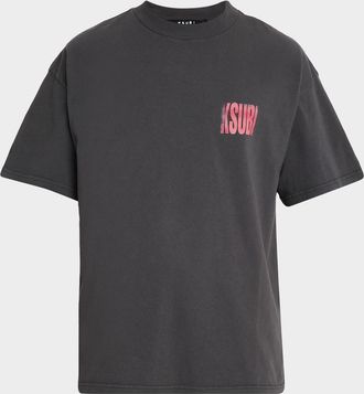 Ksubi Mens Panthera Ekcess Faded Jersey T-Shirt